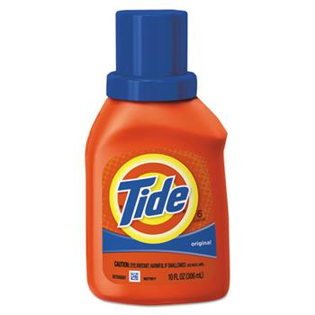 Tide Ultra Liquid Laundry Detergent, Original Scent, 10 oz Bottle, 12/Carton