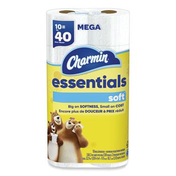 Charmin Essentials Soft Bathroom Tissue, Septic Safe, 2-Ply, 330 Sheets/Roll, 30 Rolls/Carton