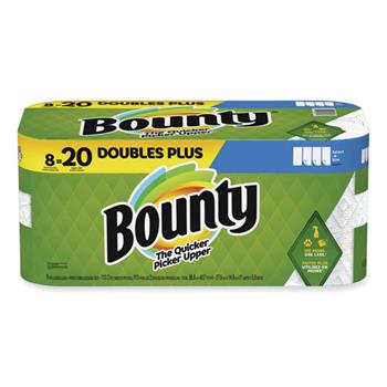 Bounty Select-a-Size Kitchen Roll Paper Towels, 2-Ply, 5.9 in x 11 in, White, 113 Sheets/Double Plus Roll, 8 Rolls/Pack
