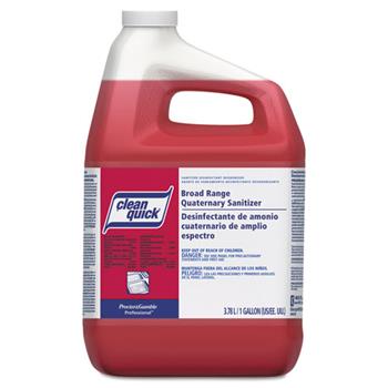 Clean Quick Broad Range Quaternary Sanitizer, Sweet Scent, 1 Gallon, 3/Carton