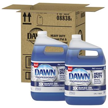 Dawn Professional Heavy Duty Manual Pot &amp; Pan Dish Soap, 1 gal. Bottle, 2/Carton