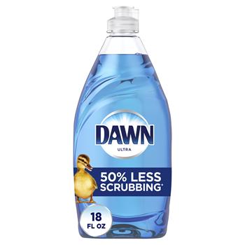 Dawn Ultra Dish Soap Dishwashing Liquid, Original, 18 fl oz, 10/Carton