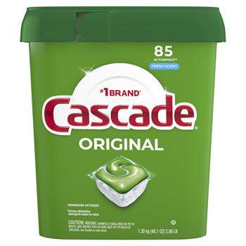 Cascade Original ActionPacs, Dishwasher Detergent Pods, Fresh Scent, 85 Pods/Pack