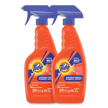 Tide Antibacterial Fabric Spray, Original Scent, 22 oz Spray Bottle, 2 Bottles/Carton