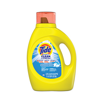 Tide&#174; Simply Clean &amp; Fresh HE Liquid Laundry Detergent, Refreshing Breeze Scent, 92 oz. Bottle, 64 Loads, 4/Carton