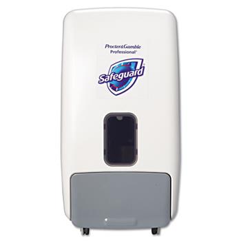 Safeguard Foam Hand Soap Dispenser, Wall/Counter Mountable, 1200mL, White/Gray