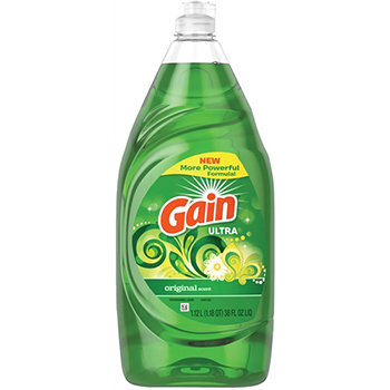 Gain Dishwashing Liquid, Gain Original, 38 oz Bottle