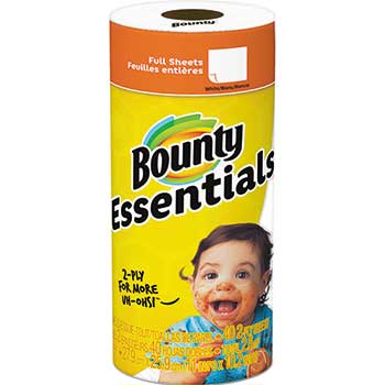 Bounty Basic Paper Towels, 10.19 x 10.98, 1-Ply, 44/Roll
