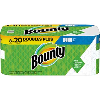 Bounty Select-a-Size Paper Towels, 2-Ply, White, 5.9 x 11, 138 Sheets/Roll, 8 Rolls/PK