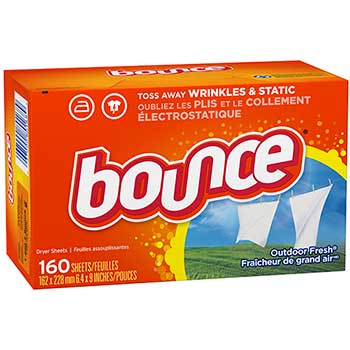 Bounce Fabric Softener Sheets, 160 Sheets/Box, 6 Boxes/Carton
