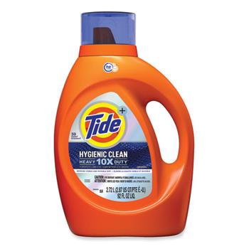 Tide Hygienic Clean Heavy Duty Liquid Laundry Detergent, Original, 92 oz, 4 Bottles/Carton