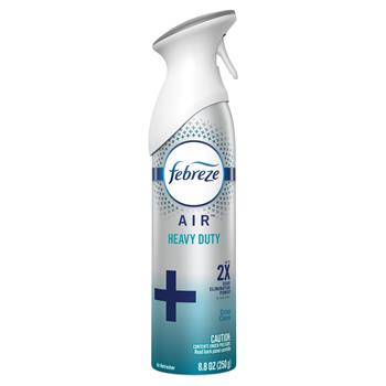 Febreze Odor-Eliminating Air Freshener, Heavy Duty Crisp Clean, 8.8 oz, 6/CT