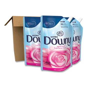 Downy Liquid Fabric Softener, April Fresh, 48 oz, 3 Pouches/Carton