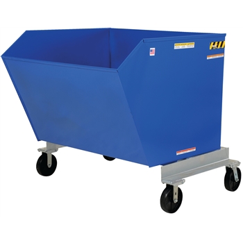 Vestil Portable Hopper Tilt Refuse, 1 1/2 Cubic Yard, 2000 lb. Capacity, Steel