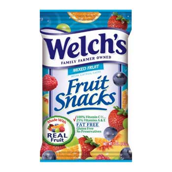 Welch&#39;s&#174; Fruit Snacks, Mixed Fruit, 5 oz., 12/CS