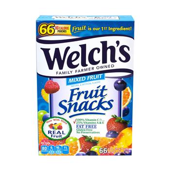Welch&#39;s Mixed Fruit Snacks, 0.9 oz, 66/CS