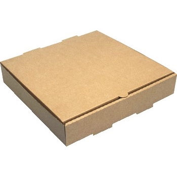 Chef&#39;s Supply Corrugated Pizza Box, Cardboard, 10&quot; L x 10&quot; W, Kraft, 50 Boxes/Bundle