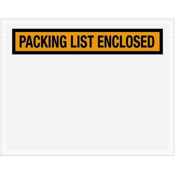 W.B. Mason Co. Packing List Envelope, Orange Front, 7&quot; x 5 1/2&quot;, 1000/CT
