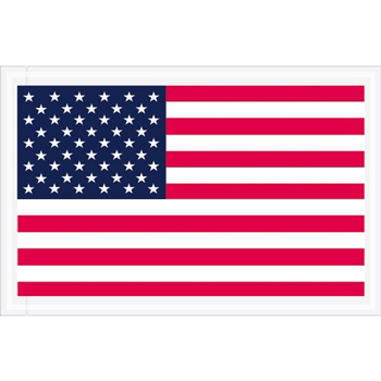 Tape Logic Packing List EncloseD Envelopes, U.S.A. Flag, 5 1/4&quot; x 8&quot;, Red/White/Blue, 1000/CS