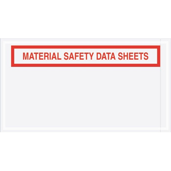 Tape Logic&#174; Material Safety Data SheetS Envelopes, 5 1/2&quot; x 10&quot;, Red, 1000/CS