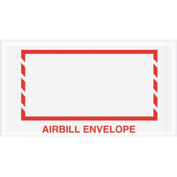 Tape Logic Airbill Envelope&quot; Document Envelopes, 5 1/2&quot; x 10&quot;, Red, 1000/CS