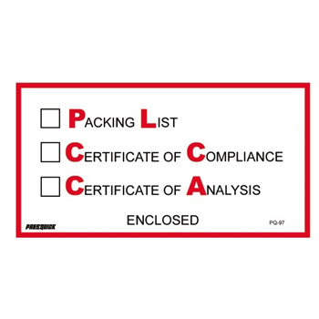 Tape Logic&#174; Packing List/Cert of Compliance/Cert. of Analysis EncloseD Envelopes, 5 1/2&quot; x 10&quot;, Red/Black, 1000/CS