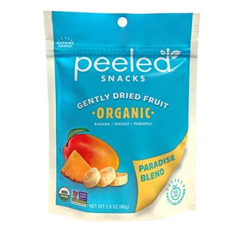 Peeled Snacks Multi Serve Dried Fruit, Paradise Found Blend, 2.8 oz, 12/Case