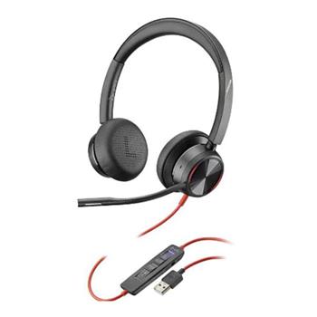 Poly Blackwire Corded Headset 8225, Stereo, USB-A, PC/MAC, Universal