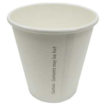 Prime Source Paper Hot Cups, White, 10 oz. Squat, 1000/CT