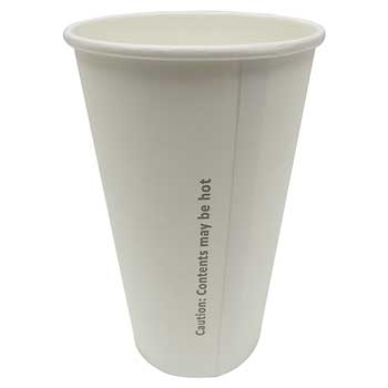 Prime Source Paper Hot Cups, White, 16 oz., 1000/CT