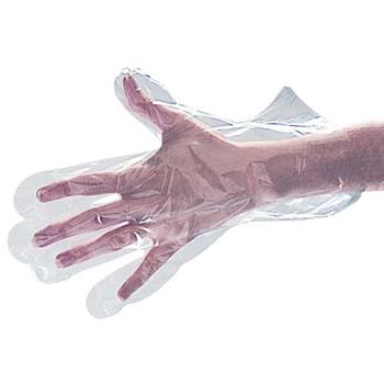 Bunzl Select Hybrid Poly Gloves,1.3 Mil, Clear, Medium, 100/Box