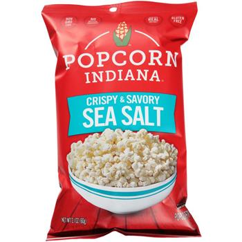 Popcorn Indiana Popcorn, Sea Salt, 2.1 oz, 6 Bags/Case