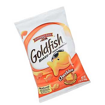Goldfish Baked Cheddar Snack Crackers, 2.25 oz., 72/CS