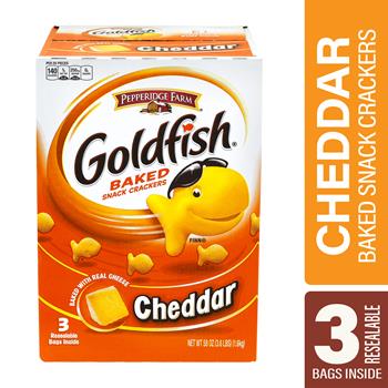 Pepperidge Farm Goldfish Cheddar Baked Snack Crackers, 3.6 lb