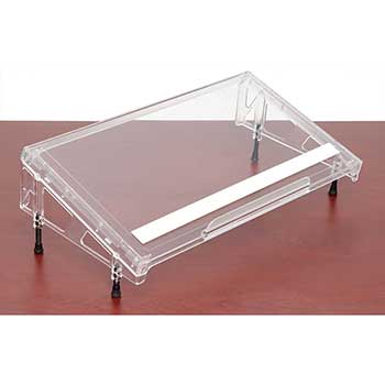 The Good Use Company The Regular Microdesk - Rectangle Top - 5.91&quot; Height x 22.05&quot; Width x 12.20&quot; Depth - Clear - Acrylic