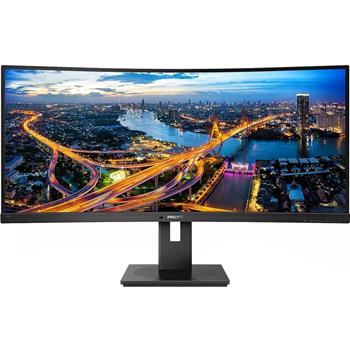 Philips Ultrawide Curved Screen LCD Monitor, 346B1C, 34 in, 3440 x 1440, 21:9, Textured Black