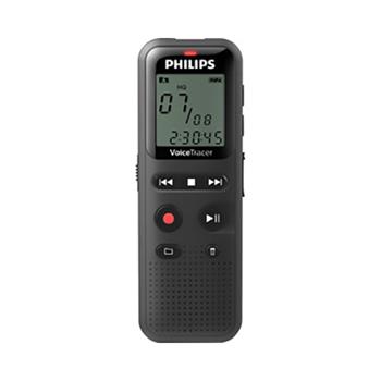 Philips Digital Voice Recorder, Portable, 600 Hours, 8 GB, Black
