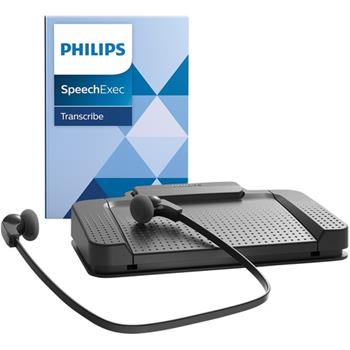 Philips SpeechExec Digital Transcription Set, LFH7177/06, 3.5 mm, USB, Black