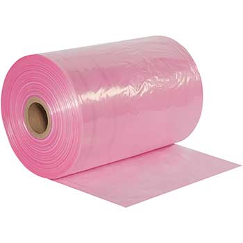 W.B. Mason Co. Anti-Static Poly Tubing, 18 in x 2150 ft, 2 Mil, Pink