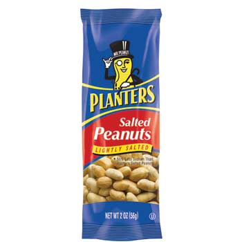 Planters Lightly Salted Peanuts, 2 oz., 144/CS