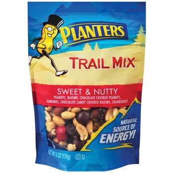 Planters Sweet &amp; Nutty Trail Mix, 6 oz., 12/CS