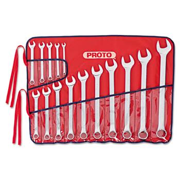 PROTO 15-Piece 12-Point Combination Wrench Set