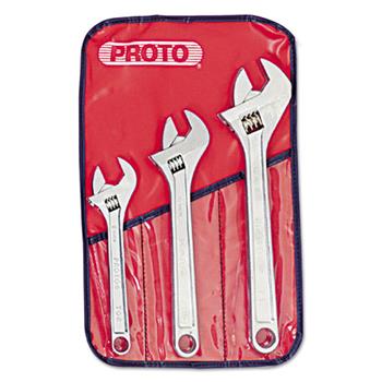 PROTO&#174; PROTO Three-Piece Adjustable Wrench Set