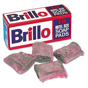 Brillo Steel Wool Soap Pad, 10/Box