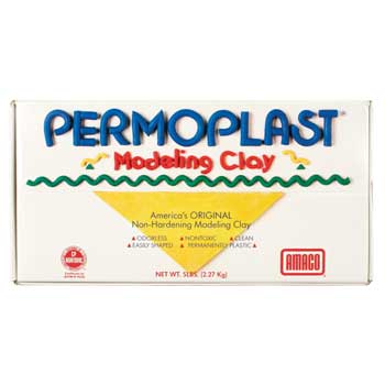 Amaco Permoplast&#174; Modeling Clay, Gray, 5 lb.