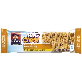 Quaker Chewy&#174; Granola Bars, Peanut Butter Chocolate Chip, 1.48 oz., 10/BX