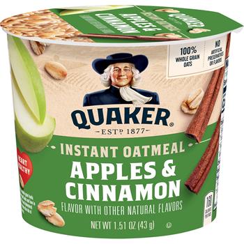Quaker Oatmeal Express™ Cups, Baked Apple, 1.9 oz., 24/CS