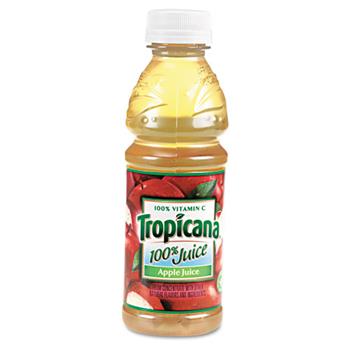 Tropicana 100% Juice, Apple, 10 oz. Bottle, 24/CS