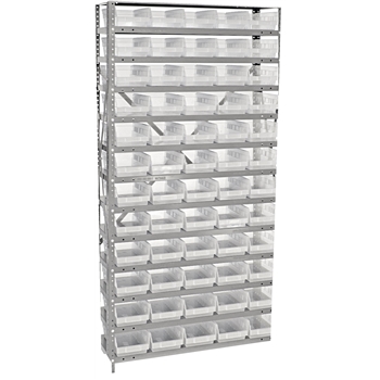 Quantum Storage Systems Economy 4&quot; Shelf Bin Steel Shelving Systems, 18&quot; x 36&quot; x 75&quot;