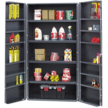 Quantum Storage Systems All-Welded Bin Cabinet, 4 Adjustable Shelves